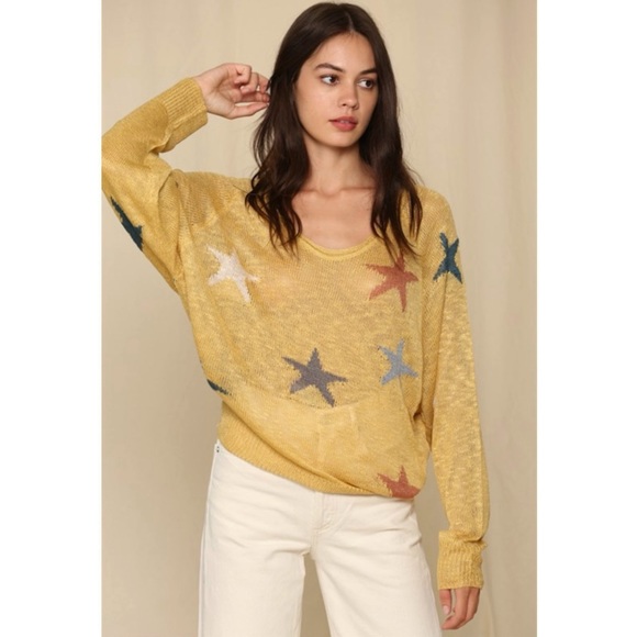 New• Star Struck •star knit pullover - Picture 2 of 7